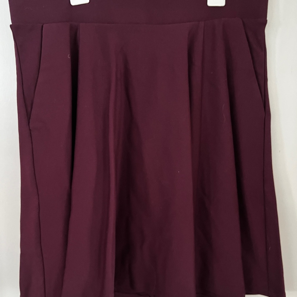 Elegant Burgundy Skirt